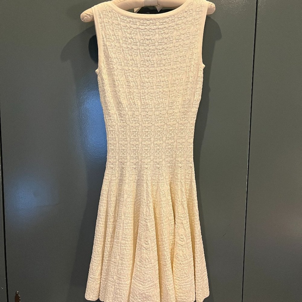 Alaia Jacquard Knit Fit and Flare Dress